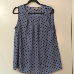 Loft Sleeveless Blouse - Periwinkle Size Large